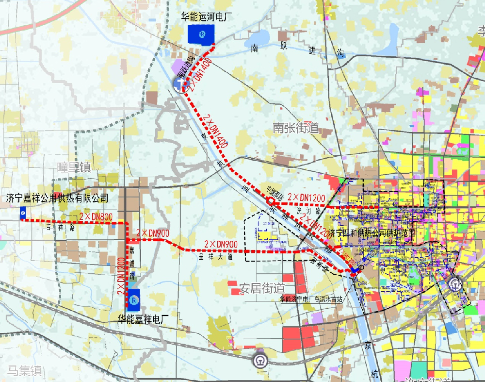 濟(jì)寧四和供熱有限公司熱源替換工程DN1400供熱管網(wǎng)設(shè)計(長輸管網(wǎng)）